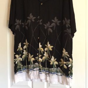 Cherokee Waikiki Hawaiian Style Rayon Shirt. Large